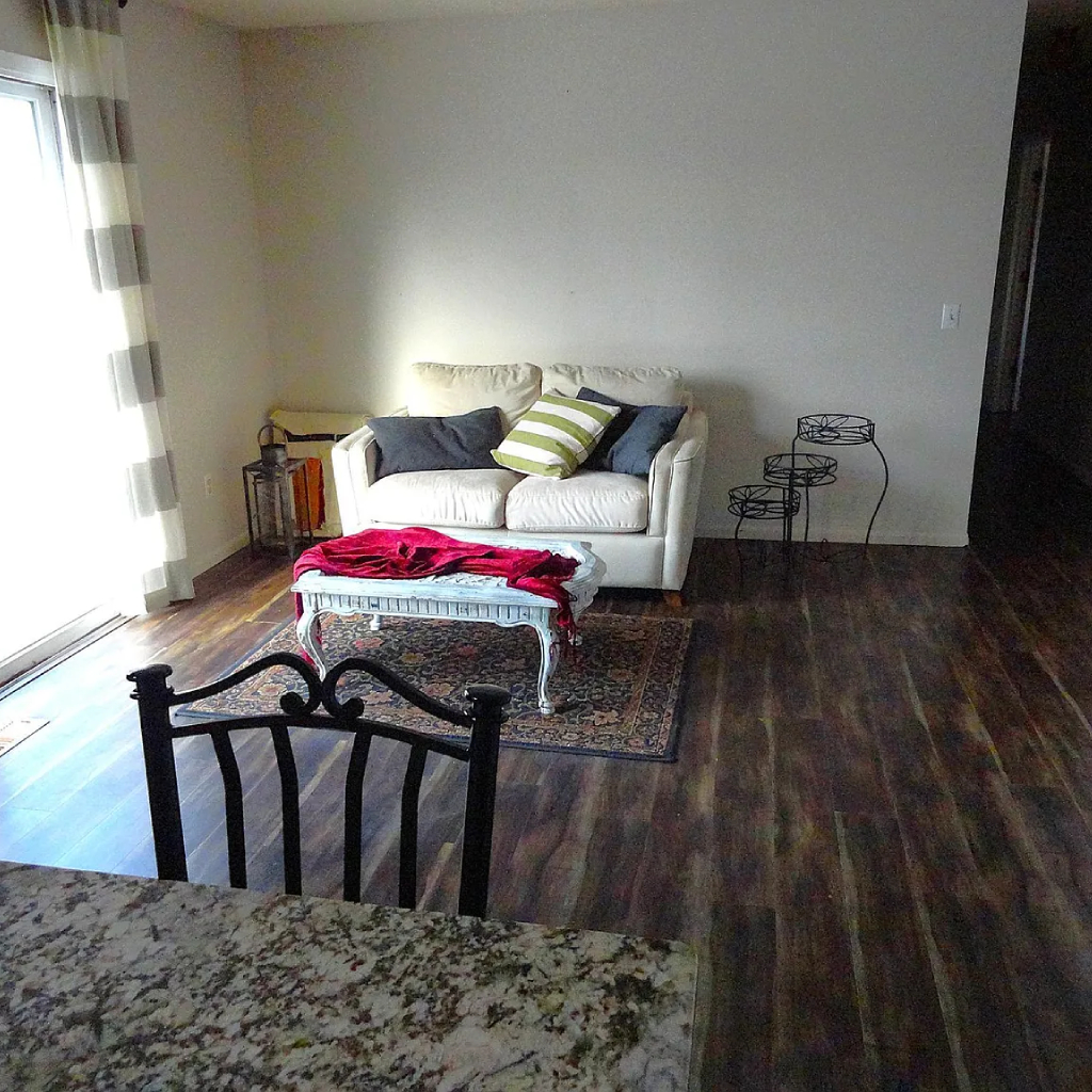 A tranquil, tastefully decorated private bedroom in a memory care setting.