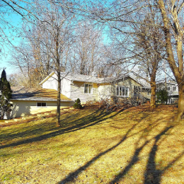 Caring staff member with resident